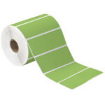 4 x 1 1/2" Green Desktop Direct Thermal Label