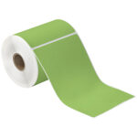 4 x 6 1/2" Green Desktop Direct Thermal Label