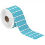 2 1/2 x 1" Blue Desktop Direct Thermal Label