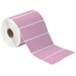 4 x 1 1/2" Pink Desktop Direct Thermal Label