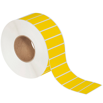 THL133YW.jpg 3 x 1" Yellow Thermal Transfer Labels - Image 1