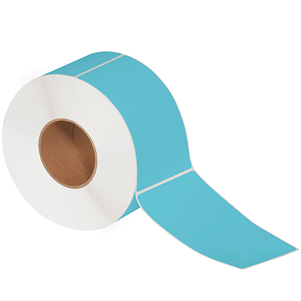 4 x 6 1/2" Blue Thermal Transfer Labels