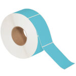 3 x 5" Blue Direct Thermal Labels