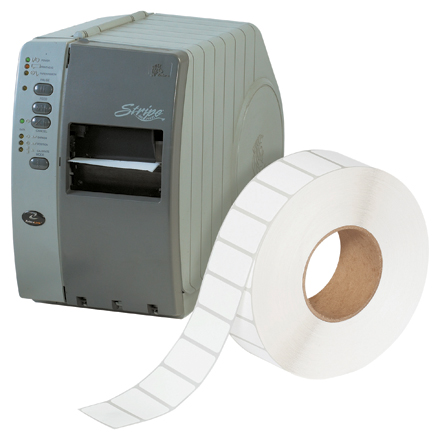 1 1/2 x 3/4" White Thermal Transfer Labels