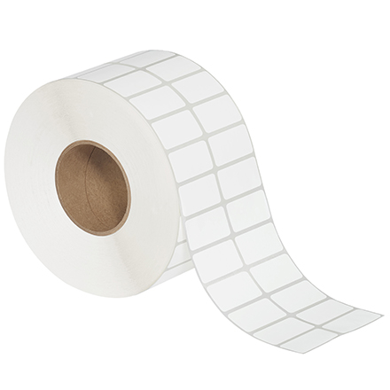 1 1/2 x 1" 2-Up White Thermal Transfer Labels