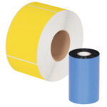 4.33" x 1181' Black Thermal Transfer Ribbons - Wax/Resin