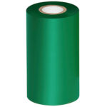 4.33" x 984' Green Thermal Transfer Ribbons- Wax/Resin