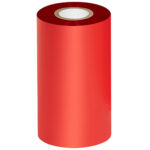 4.33" x 984' Red Thermal Transfer Ribbons- Wax/Resin