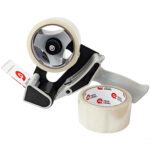 TAPE LOGIC 2" x 55 Clear 2-Roll Dispenser Combo