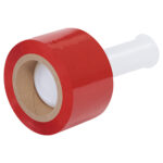 3" x 80 Gauge x 1000' Red Bundling Stretch Film
