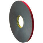 1/2" x 5 yds. Black 3M 5958FR VHB Tape