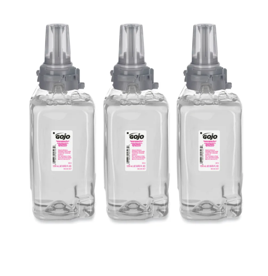 GOJ-8812 GOJO Antibacterial Plum Foam Handwash Refills, 1250mL, 3/cs - Image 1