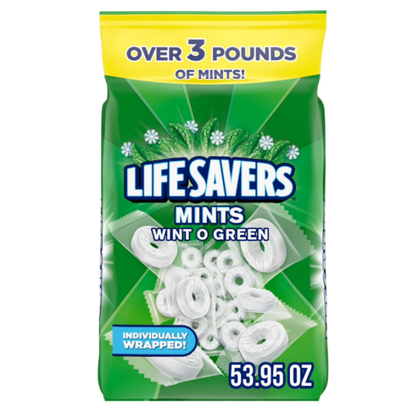 Life Savers Mints, Wint-O-Green, 3lb Bag